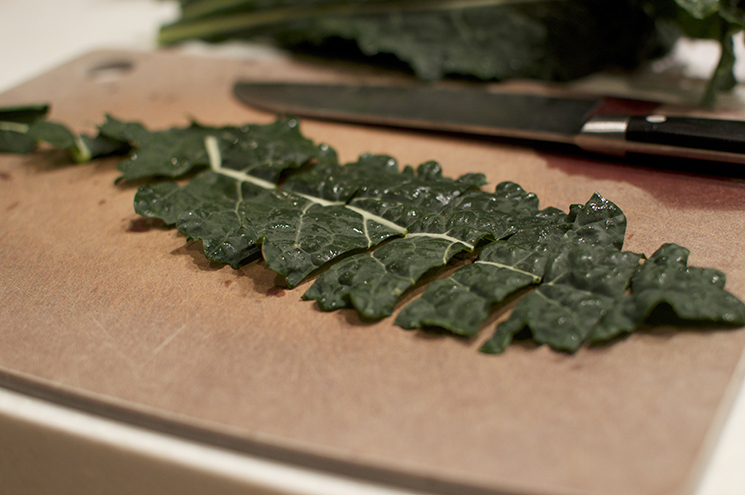 slice kale