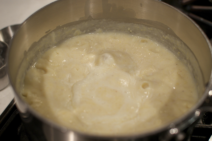 thickened polenta