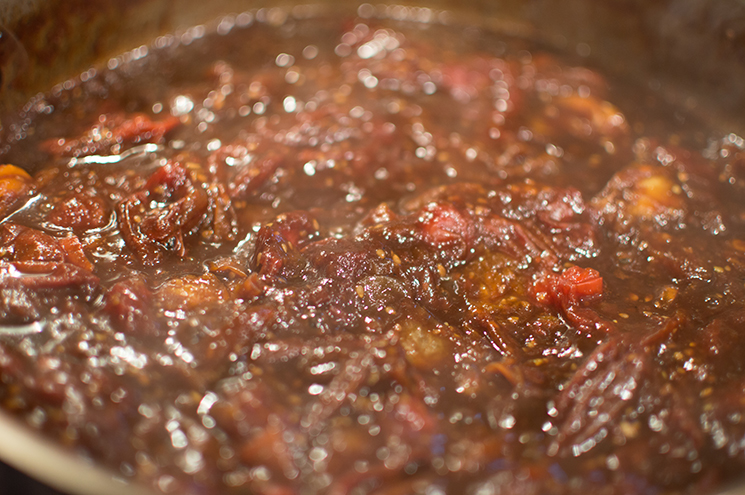 reduced tomato gastrique